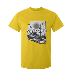 Arizona Cactus Vintage State Map Desert Gift T Shirt For Kid TS12 Daisy Print Your Wear