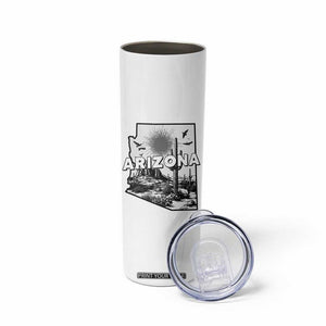 Arizona Cactus Vintage State Map Desert Gift Skinny Tumbler TS12 Print Your Wear