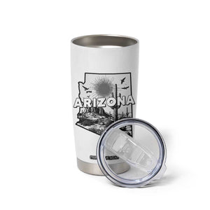 Arizona Cactus Vintage State Map Desert Gift Tumbler Cup TS12 Print Your Wear