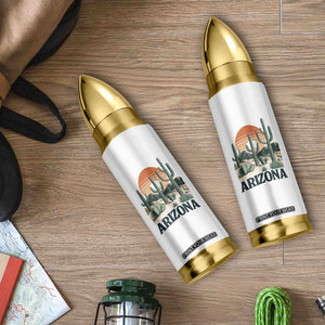 Arizona Desert Sunset Bullet Tumbler Vintage Cactus Grand Canyon State Gift TS12 Print Your Wear