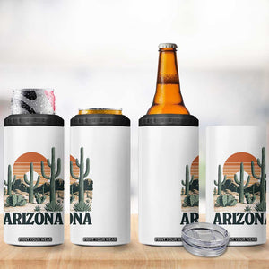 Arizona Desert Sunset 4 in 1 Can Cooler Tumbler Vintage Cactus Grand Canyon State Gift TS12 Print Your Wear