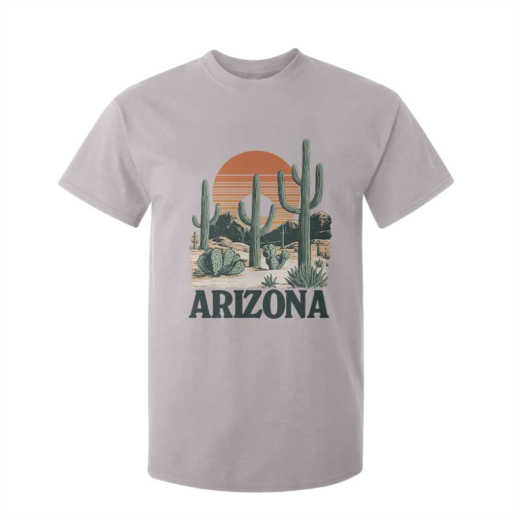 Arizona Desert Sunset T Shirt For Kid Vintage Cactus Grand Canyon State Gift TS12 Ice Gray Print Your Wear
