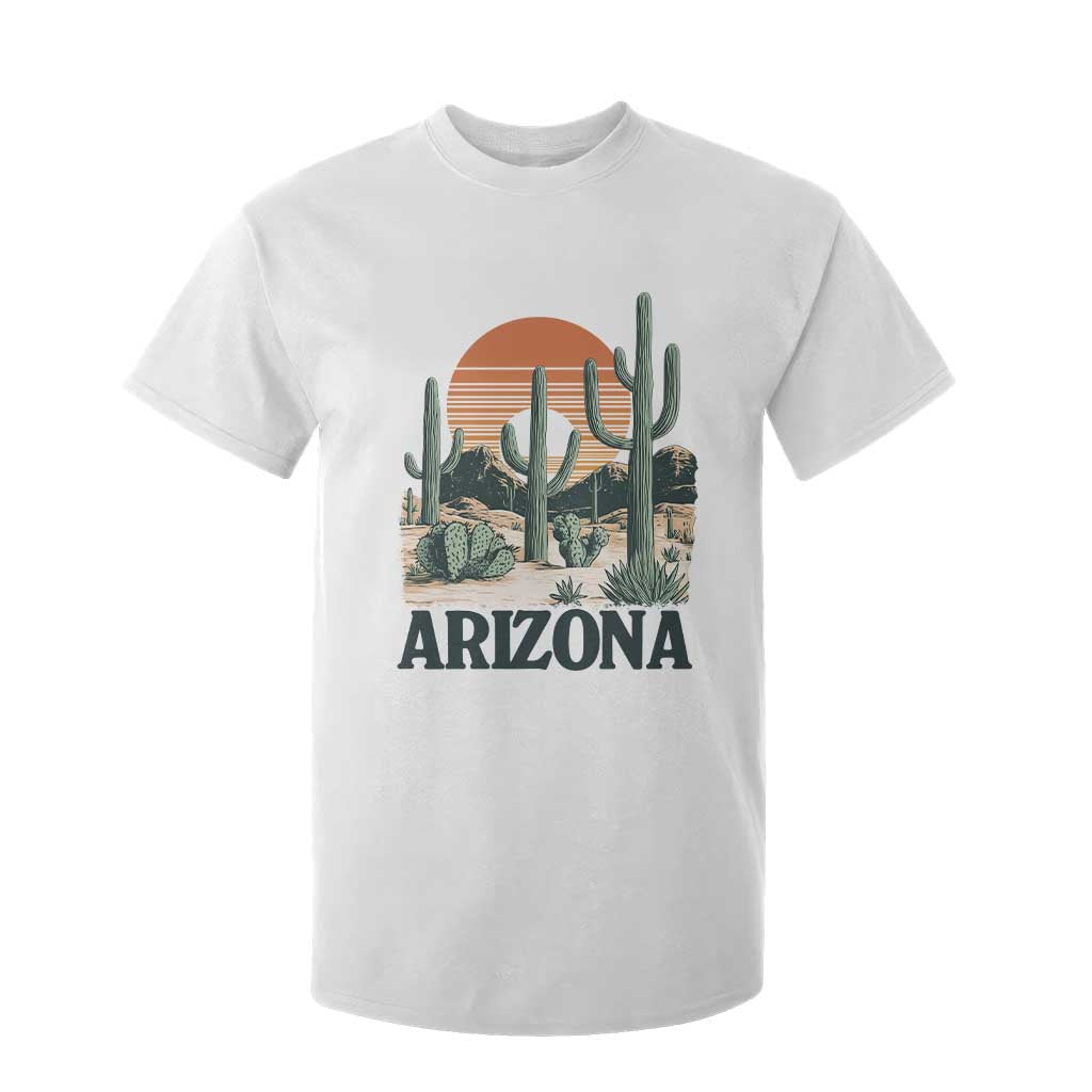 Arizona Desert Sunset T Shirt For Kid Vintage Cactus Grand Canyon State Gift TS12 White Print Your Wear