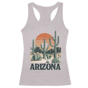 Arizona Desert Sunset Racerback Tank Top Vintage Cactus Grand Canyon State Gift TS12 Ice Gray Print Your Wear