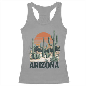 Arizona Desert Sunset Racerback Tank Top Vintage Cactus Grand Canyon State Gift TS12 Sport Gray Print Your Wear