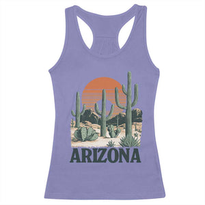 Arizona Desert Sunset Racerback Tank Top Vintage Cactus Grand Canyon State Gift TS12 Violet Print Your Wear