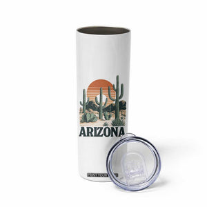 Arizona Desert Sunset Skinny Tumbler Vintage Cactus Grand Canyon State Gift TS12 Print Your Wear