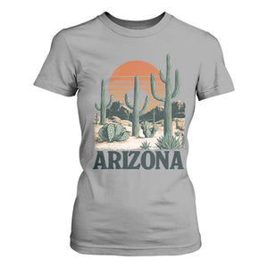Arizona Desert Sunset T Shirt For Women Vintage Cactus Grand Canyon State Gift TS12 Sport Gray Print Your Wear