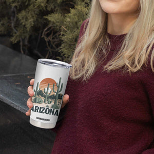 Arizona Desert Sunset Tumbler Cup Vintage Cactus Grand Canyon State Gift TS12 Print Your Wear