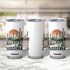 Arizona Desert Sunset Tumbler Cup Vintage Cactus Grand Canyon State Gift TS12 Print Your Wear
