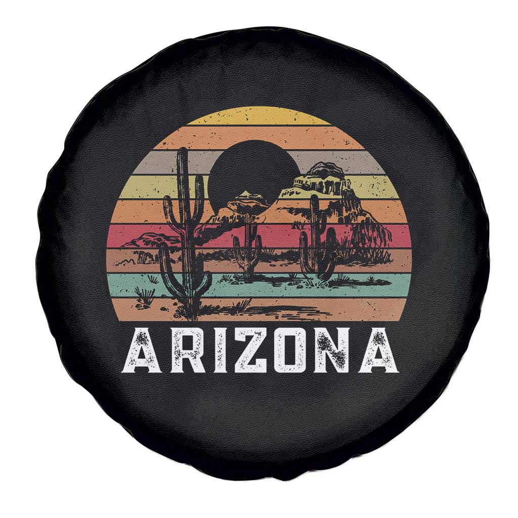 Arizona Spare Tire Cover Retro Desert Landscape Cactus Lover Gift TS12 Print Your Wear