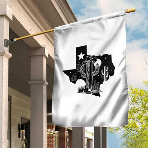 Western Pride Gift Garden Flag Cactus Texas Map With Cowboy Hat TS12 Print Your Wear