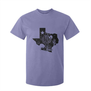 Western Pride Gift T Shirt For Kid Cactus Texas Map With Cowboy Hat TS12 Violet Print Your Wear