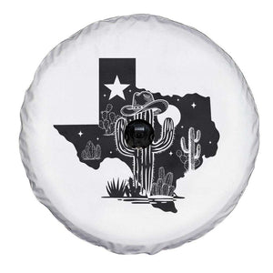 Western Pride Gift Spare Tire Cover Cactus Texas Map With Cowboy Hat TS12 Print Your Wear