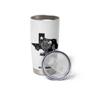 Western Pride Gift Tumbler Cup Cactus Texas Map With Cowboy Hat TS12 Print Your Wear
