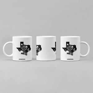 Western Pride Gift Coffee Mug Cactus Texas Map With Cowboy Hat TS12 Print Your Wear