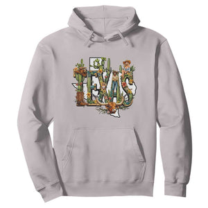 Texas Cowboy And Cowgirl Hoodie Vintage Cactus Gift Idea TS12 Ice Gray Print Your Wear