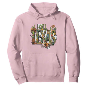 Texas Cowboy And Cowgirl Hoodie Vintage Cactus Gift Idea TS12 Light Pink Print Your Wear