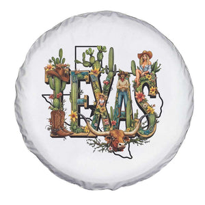 Texas Cowboy And Cowgirl Spare Tire Cover Vintage Cactus Gift Idea TS12 Print Your Wear