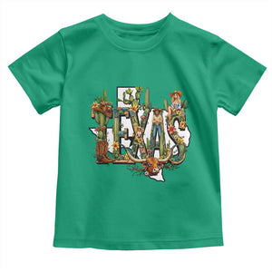 Texas Cowboy And Cowgirl Toddler T Shirt Vintage Cactus Gift Idea TS12 Irish Green Print Your Wear