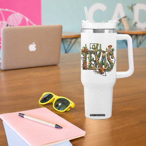 Texas Cowboy And Cowgirl Tumbler With Handle Vintage Cactus Gift Idea TS12 Print Your Wear
