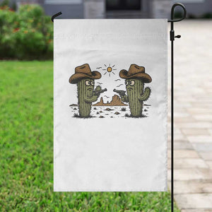 Funny Lone Star Cactus Cowboy Gunfight Gift Garden Flag TS12 Print Your Wear