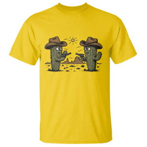 Funny Lone Star Cactus Cowboy Gunfight Gift T Shirt TS12 Daisy Print Your Wear