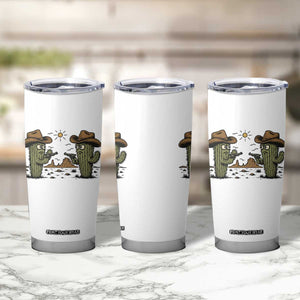 Funny Lone Star Cactus Cowboy Gunfight Gift Tumbler Cup TS12 Print Your Wear