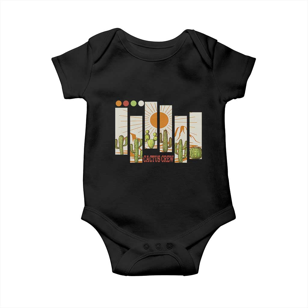 Succulent Plant Lover Gift Baby Onesie Cactus Crew TS12 Black Print Your Wear