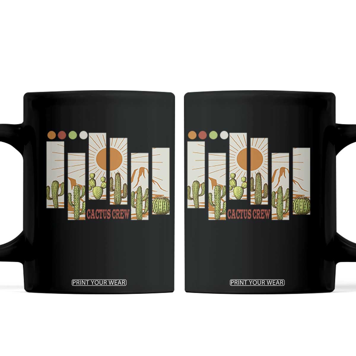 Succulent Plant Lover Gift Coffee Mug Cactus Crew TS12 Black Print Your Wear