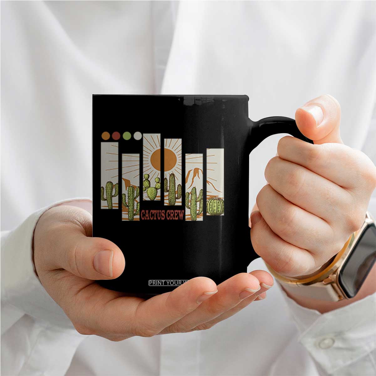 Succulent Plant Lover Gift Coffee Mug Cactus Crew TS12 Print Your Wear