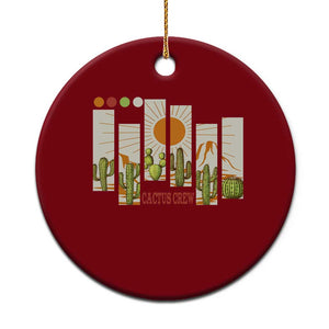 Succulent Plant Lover Gift Ceramic Ornament Cactus Crew TS12 1pc Red Print Your Wear