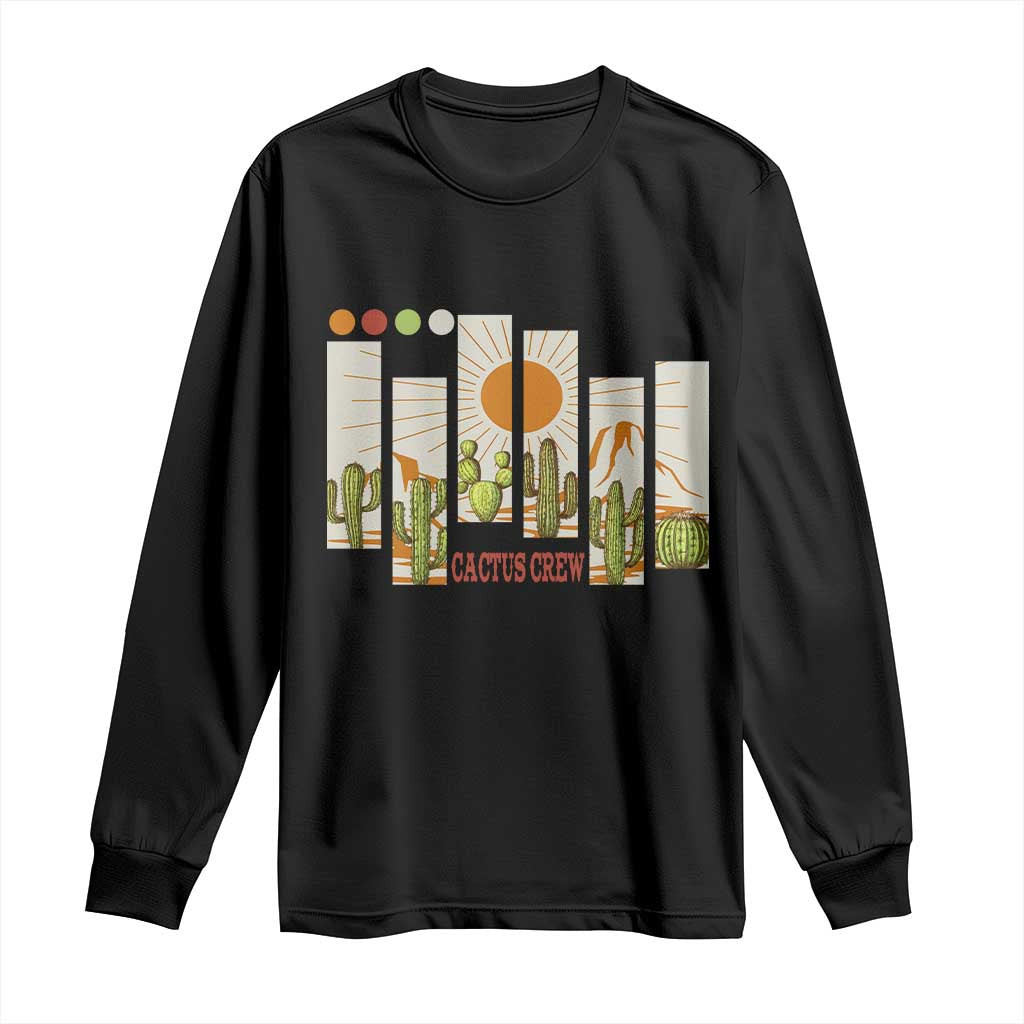 Succulent Plant Lover Gift Long Sleeve Shirt Cactus Crew TS12 Black Print Your Wear