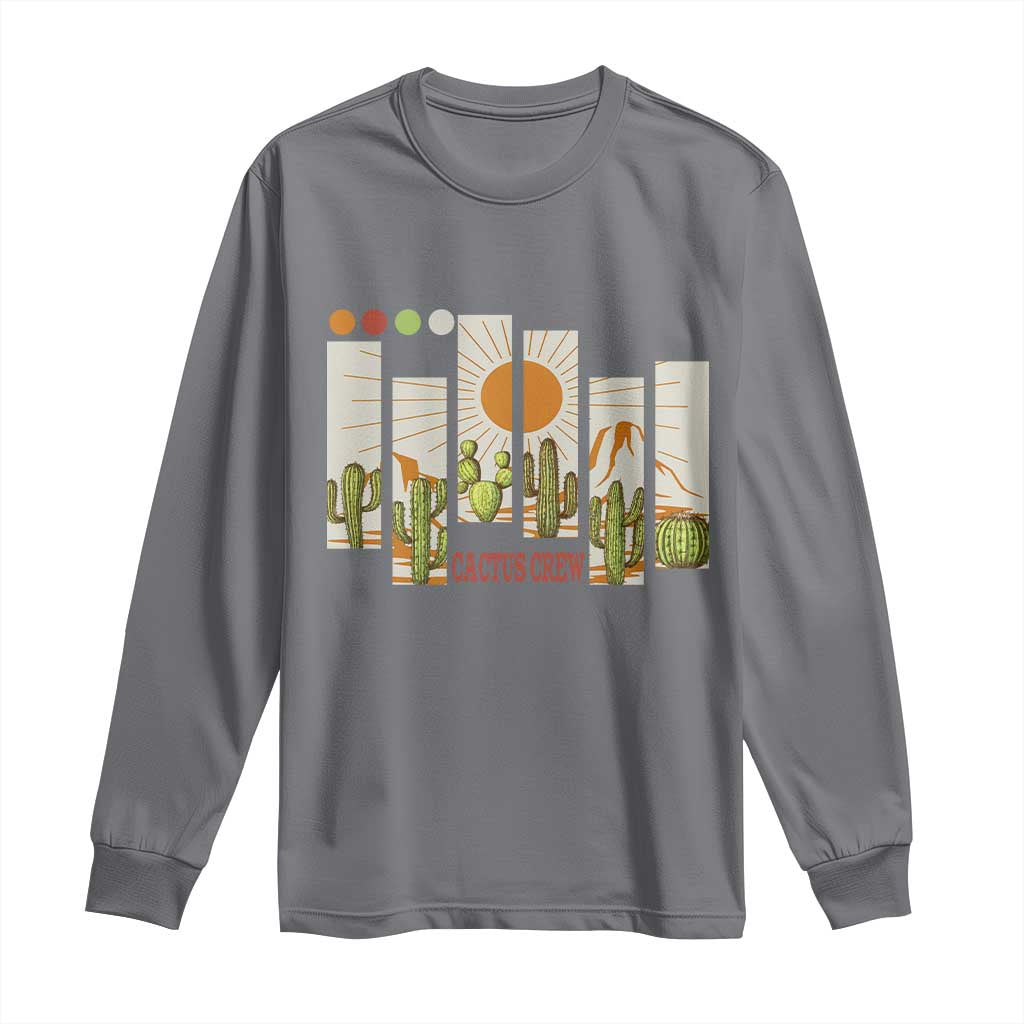 Succulent Plant Lover Gift Long Sleeve Shirt Cactus Crew TS12 Charcoal Print Your Wear