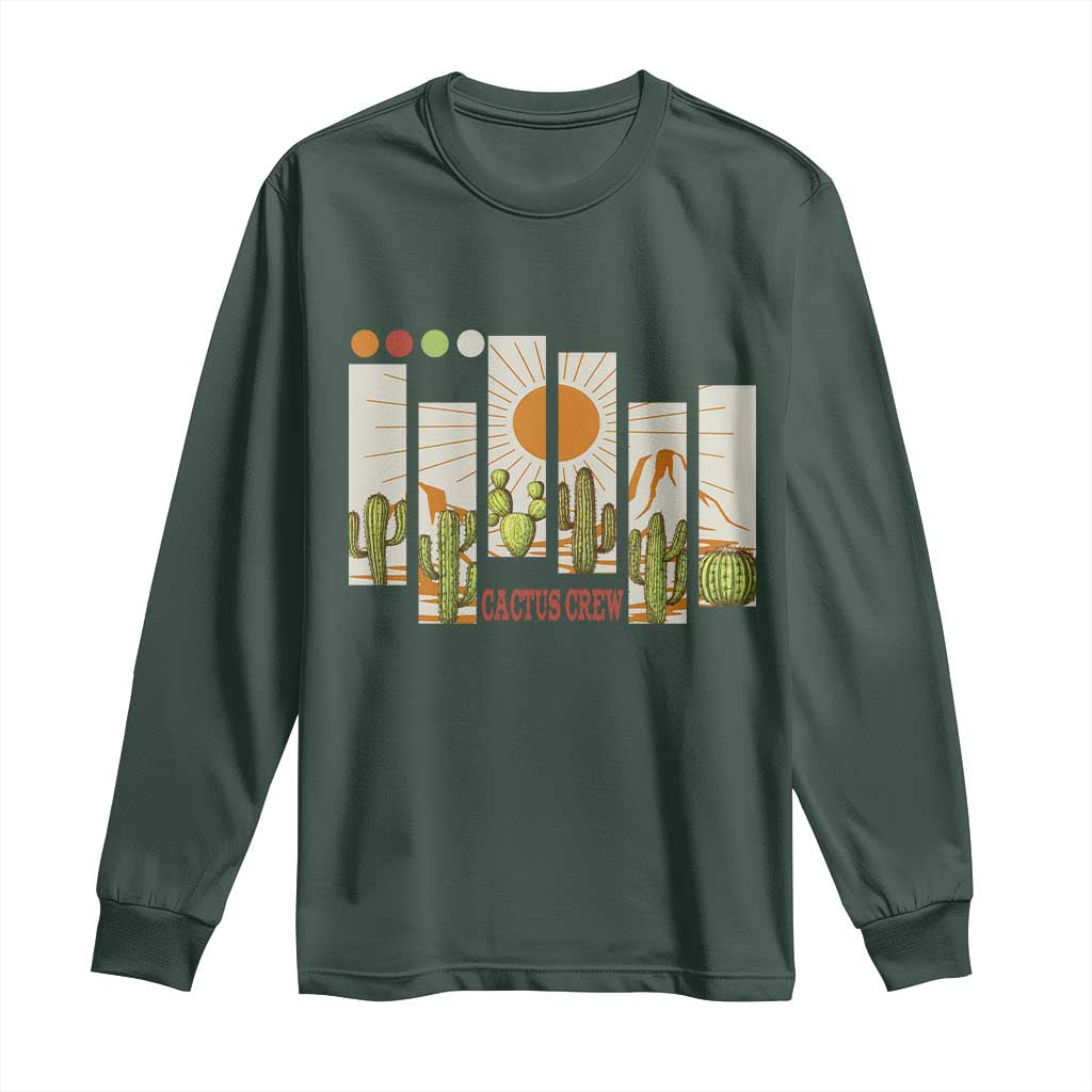 Succulent Plant Lover Gift Long Sleeve Shirt Cactus Crew TS12 Dark Forest Green Print Your Wear