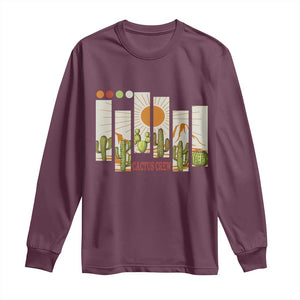 Succulent Plant Lover Gift Long Sleeve Shirt Cactus Crew TS12 Maroon Print Your Wear