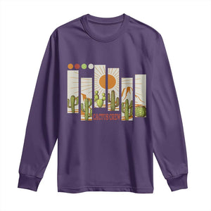 Succulent Plant Lover Gift Long Sleeve Shirt Cactus Crew TS12 Purple Print Your Wear