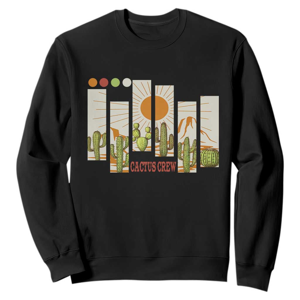 Succulent Plant Lover Gift Sweatshirt Cactus Crew TS12 Black Print Your Wear