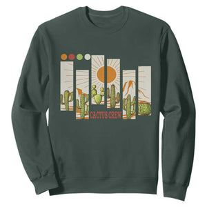 Succulent Plant Lover Gift Sweatshirt Cactus Crew TS12 Dark Forest Green Print Your Wear