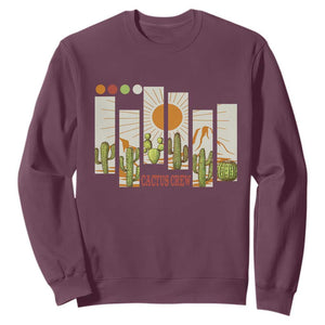 Succulent Plant Lover Gift Sweatshirt Cactus Crew TS12 Maroon Print Your Wear