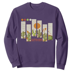 Succulent Plant Lover Gift Sweatshirt Cactus Crew TS12 Purple Print Your Wear