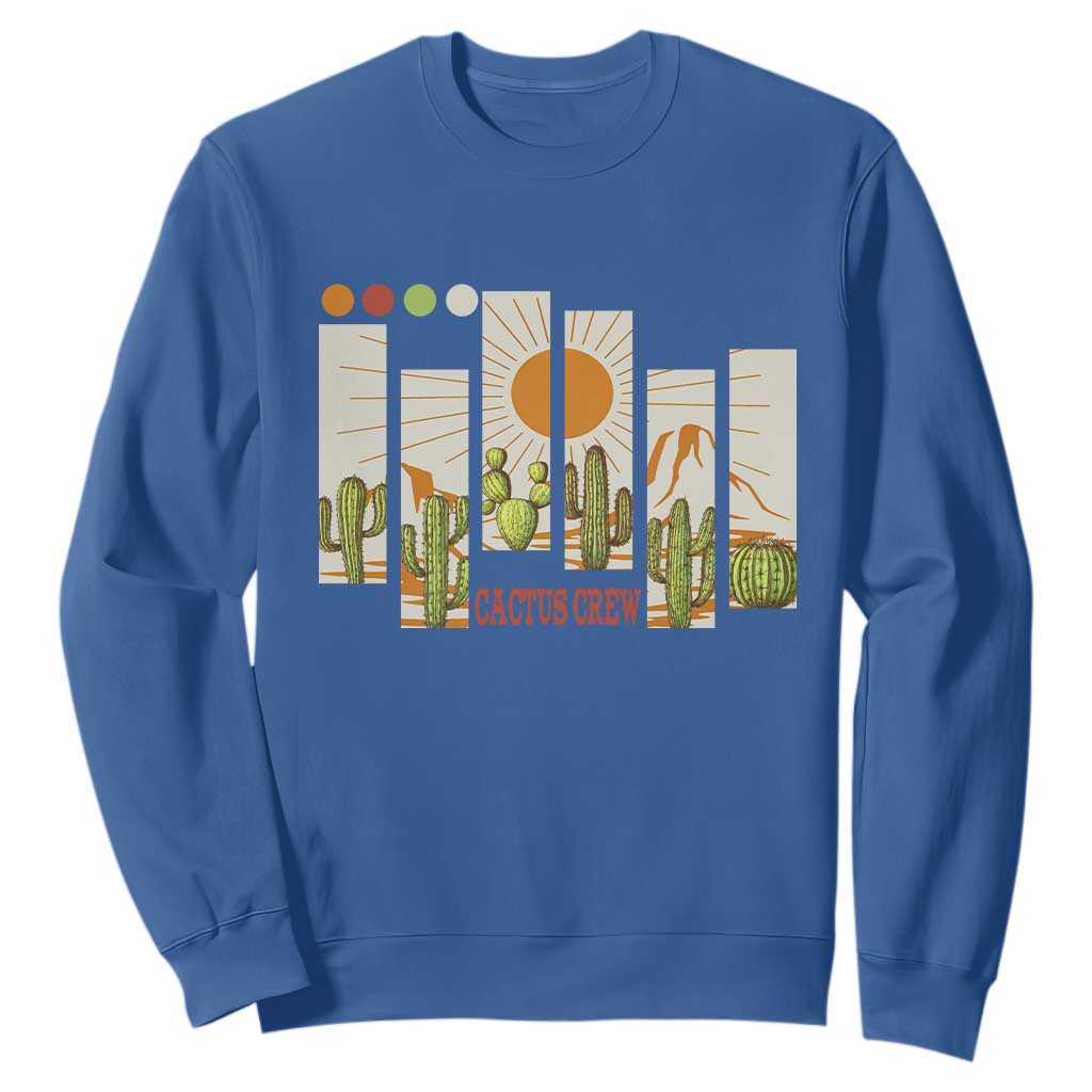 Succulent Plant Lover Gift Sweatshirt Cactus Crew TS12 Royal Blue Print Your Wear