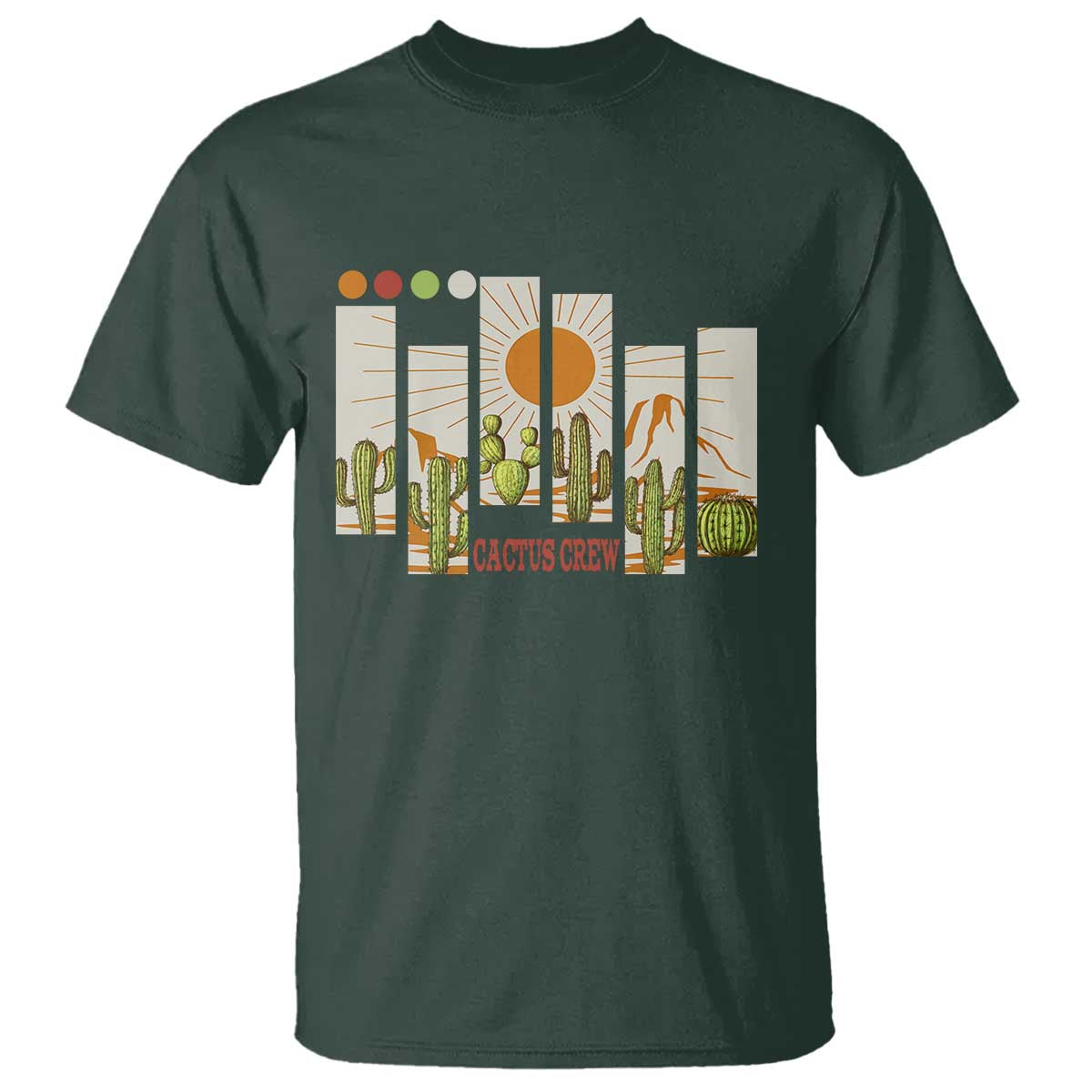 Succulent Plant Lover Gift T Shirt Cactus Crew TS12 Dark Forest Green Print Your Wear