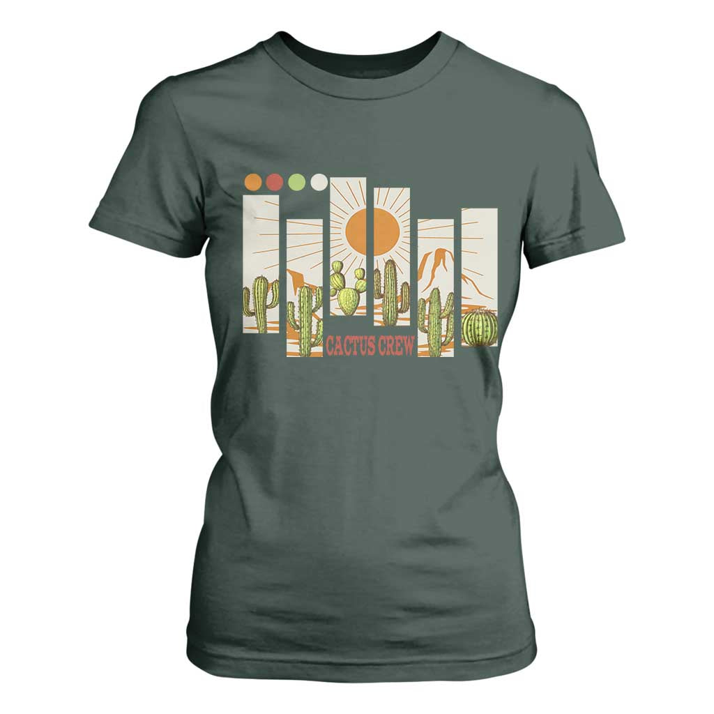 Succulent Plant Lover Gift T Shirt For Women Cactus Crew TS12 Dark Forest Green Print Your Wear