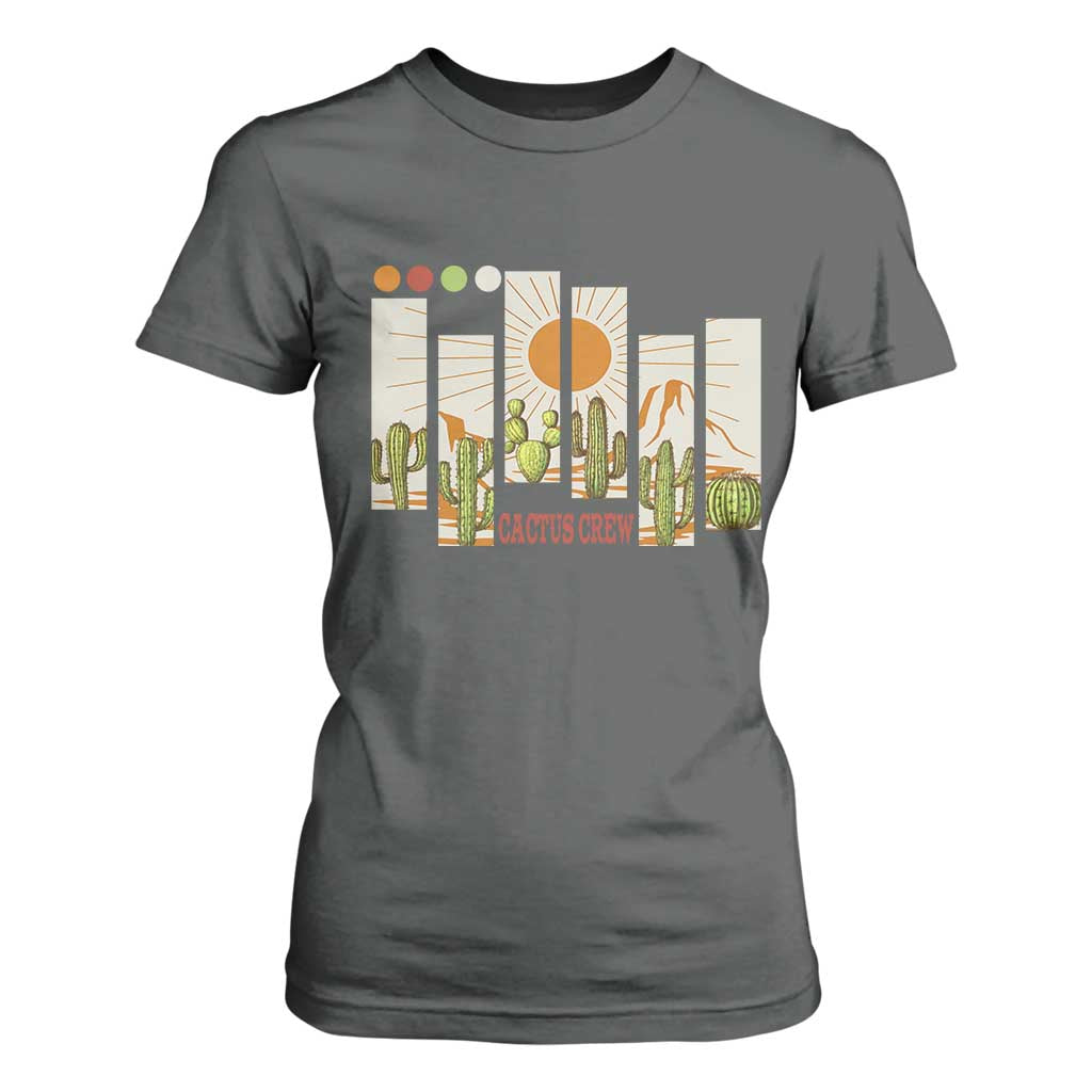 Succulent Plant Lover Gift T Shirt For Women Cactus Crew TS12 Dark Heather Print Your Wear