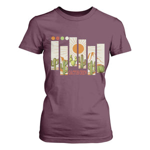 Succulent Plant Lover Gift T Shirt For Women Cactus Crew TS12 Maroon Print Your Wear