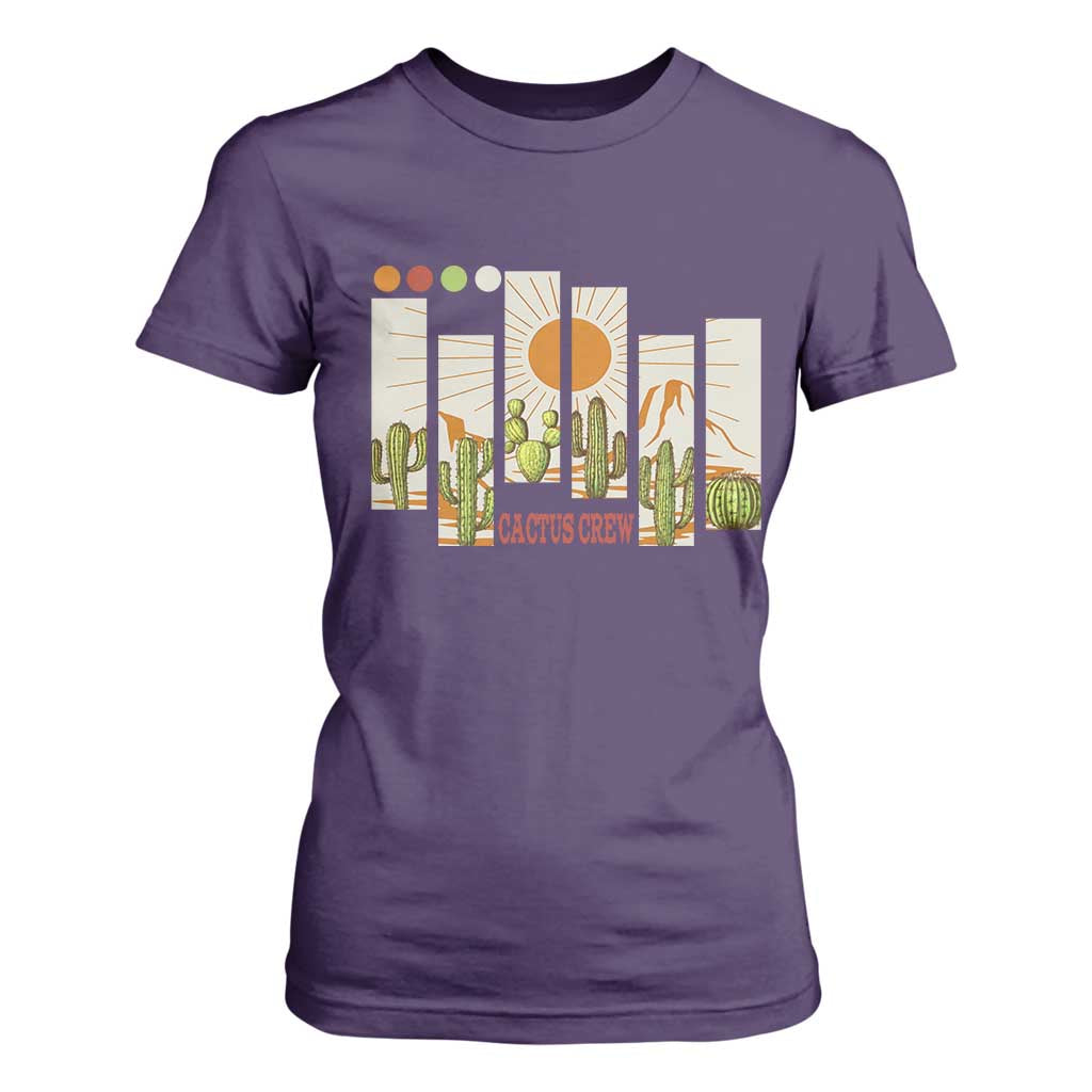 Succulent Plant Lover Gift T Shirt For Women Cactus Crew TS12 Purple Print Your Wear