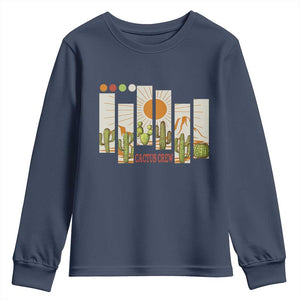 Succulent Plant Lover Gift Youth Sweatshirt Cactus Crew TS12 Navy Print Your Wear