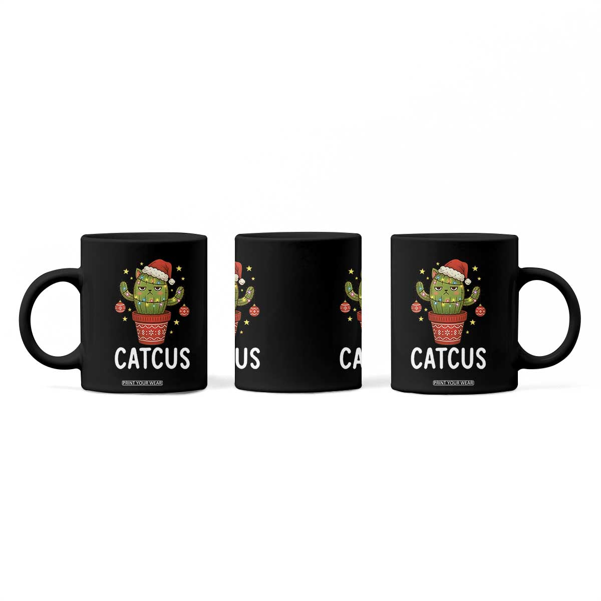 Funny Christmas Catcus Coffee Mug Succulent Lover Gift TS12 Print Your Wear