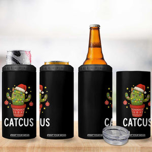 Funny Christmas Catcus 4 in 1 Can Cooler Tumbler Succulent Lover Gift TS12 Print Your Wear